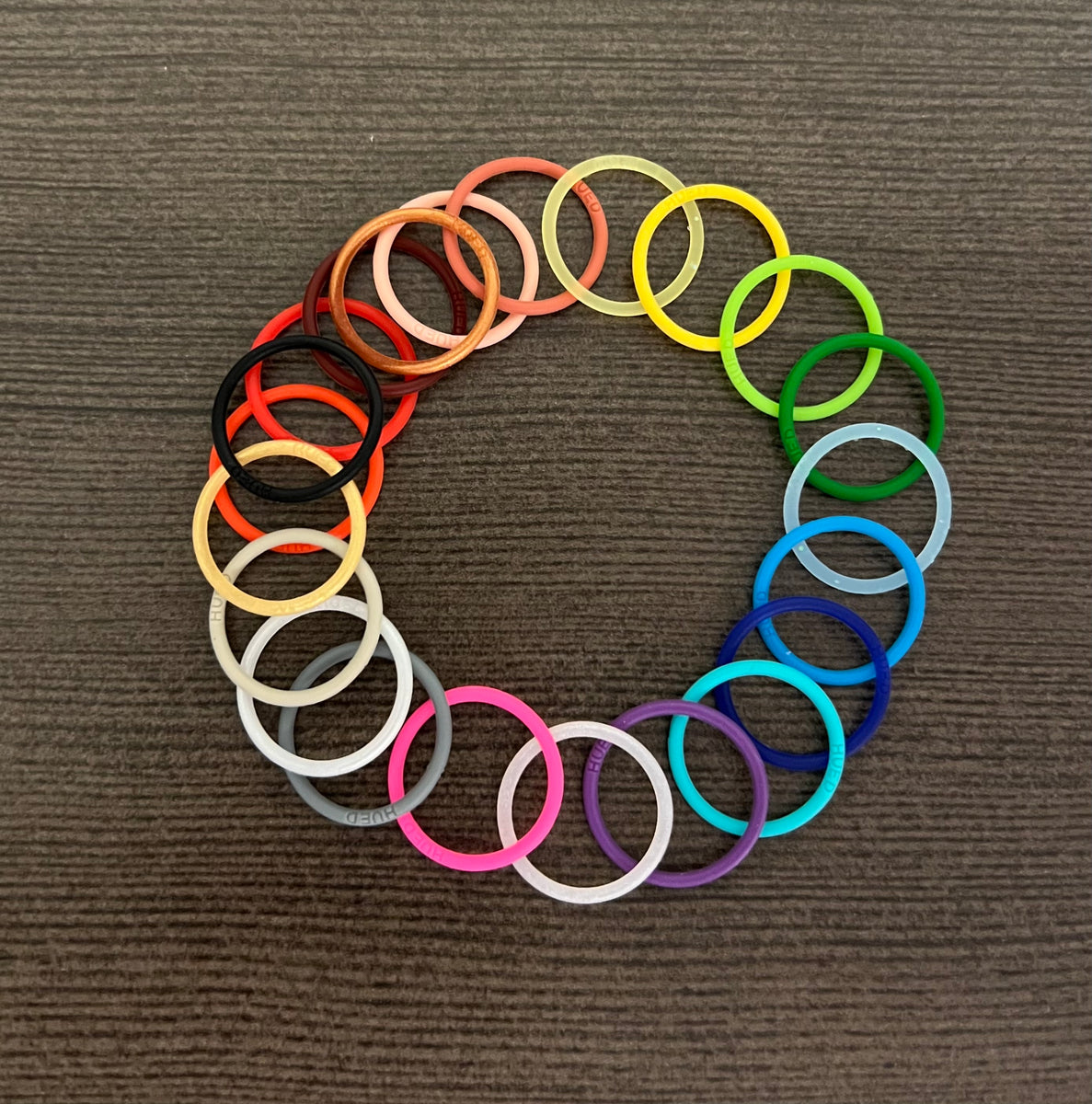 Custom Silicone Stacking Rings by Hued Bracelets