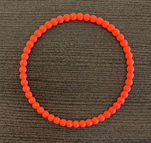  Hot Coral Beaded Bracelet