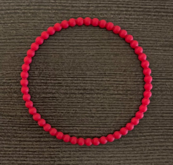 Rhubarb Beaded Bracelet
