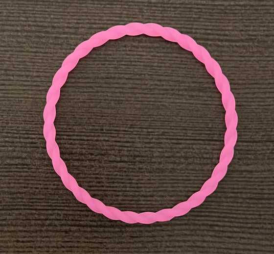 Pink Glow In The Dark Twist Bracelet