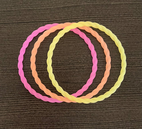 Glow In The Dark Sherbet Twist Bracelets