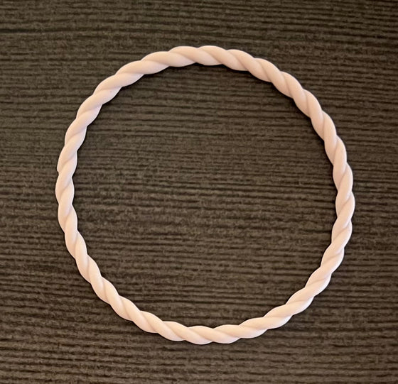 Sheer Pink Twist Bracelet
