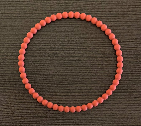 Burgundy Rose Beaded Bracelet