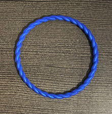  Blue Sapphire Metallic Twist Bracelet