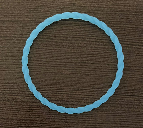 Blue Glow In The Dark Twist Bracelet