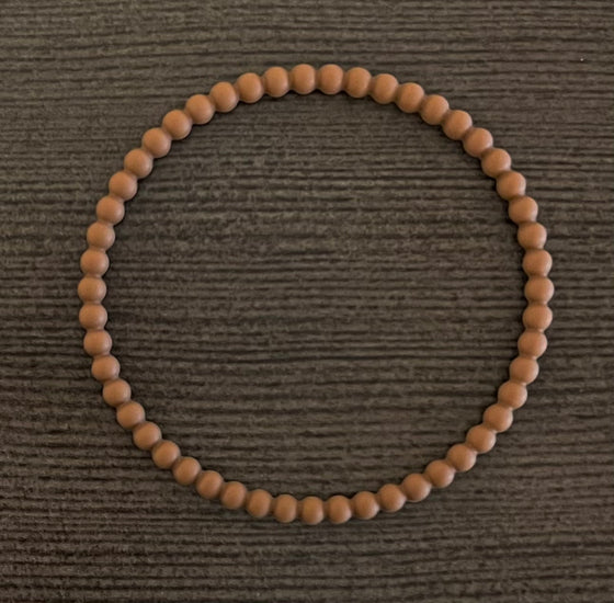 Raw Umber Beaded Bracelet