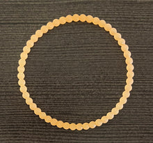  Orange Glitter Beaded Bracelet