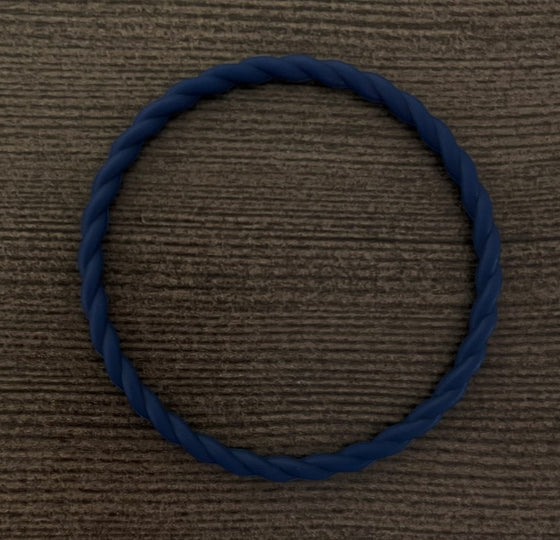 Navy Peony Twist Bracelet
