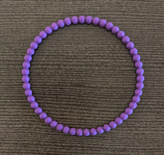 Electric Purple Beaded Bracelet