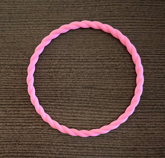 Pink Peony Twist Bracelet