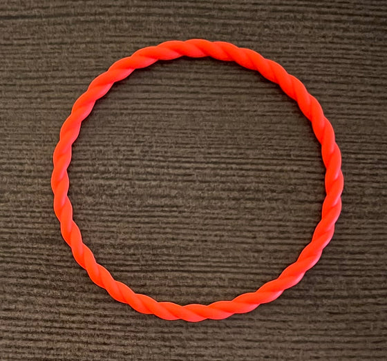 Hot Coral Twist Bracelet