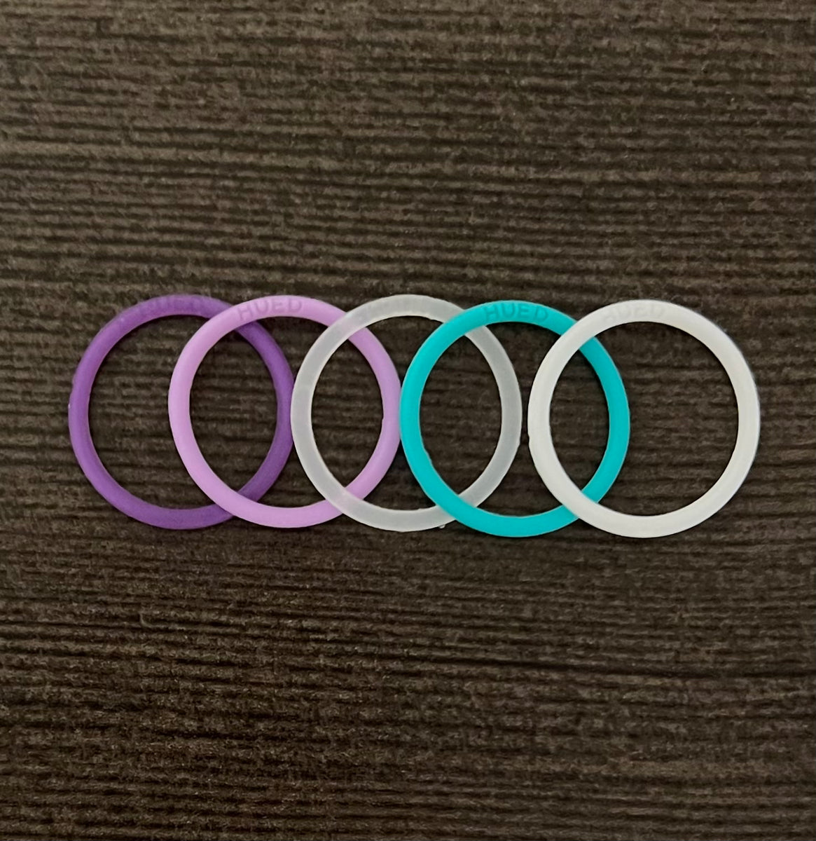 Final Countdown Silicone Stacking Rings by Hued Bracelets