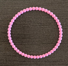  Pink Peony Beaded Bracelet