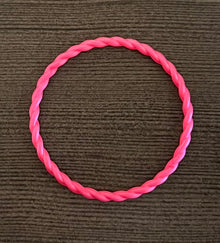  Pink Sapphire Metallic Twist Bracelet