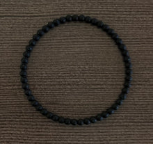  Black with Neon Glitter Beaded Bracelet