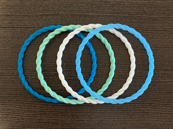 Christmas Morning Frost Twist Bracelets