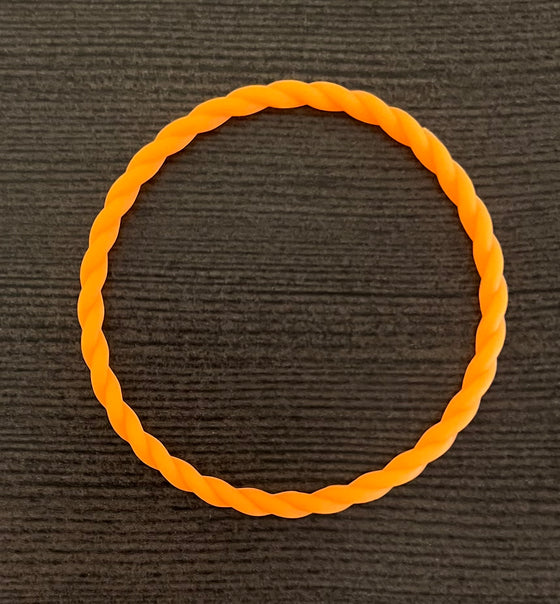 Blazing Orange Twist Bracelet