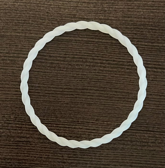 White Glow In The Dark Twist Bracelet