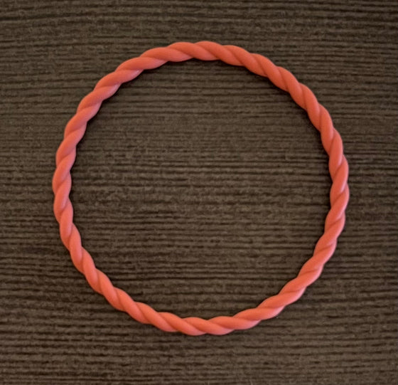 Burgundy Rose Twist Bracelet