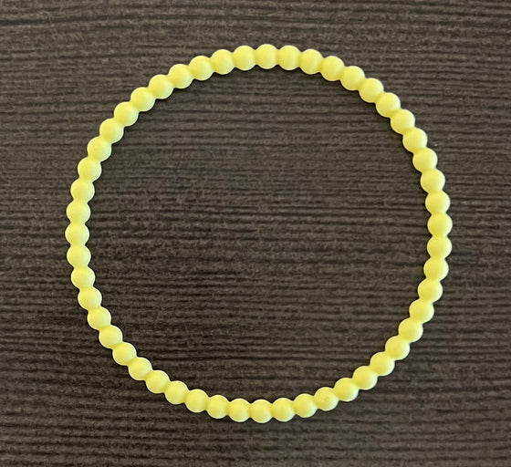 Pastel Yellow Beaded Bracelet