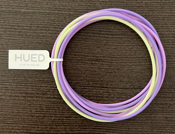 Lavender and Lime Bracelets