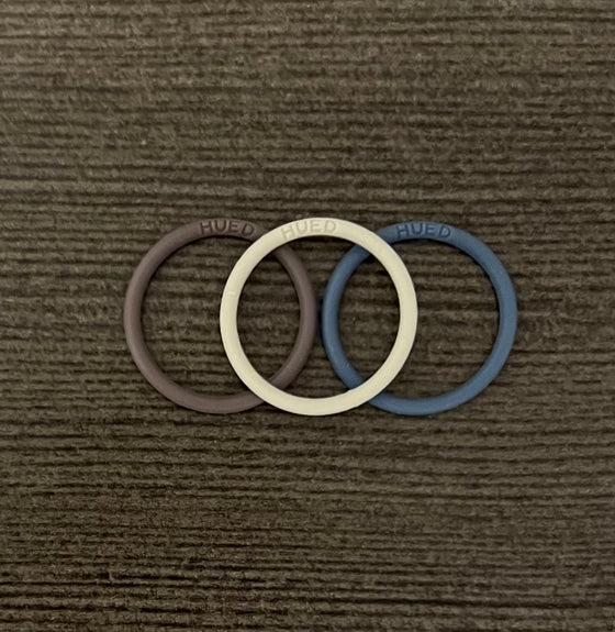 Slate and Sand Rings