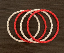  Candy Cane Kisses Twist Bracelets