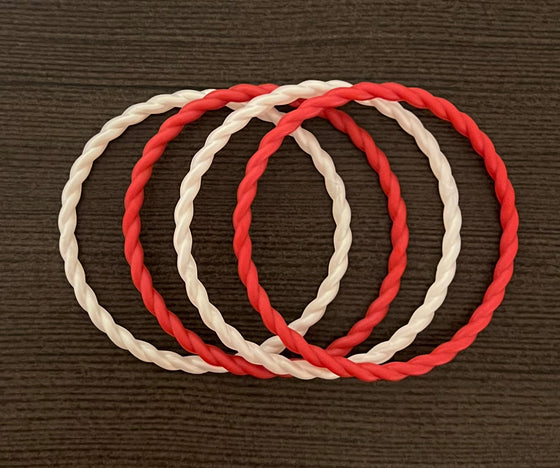 Candy Cane Kisses Twist Bracelets