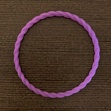  Purple Sapphire Metallic Twist Bracelet