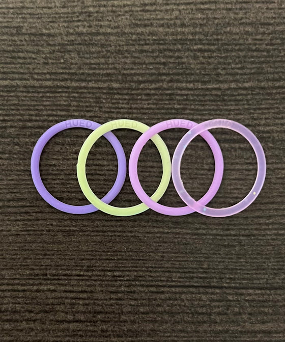 Lavender and Lime Rings