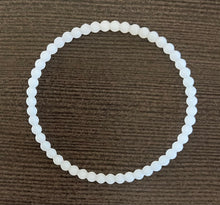  White Glitter Beaded Bracelet